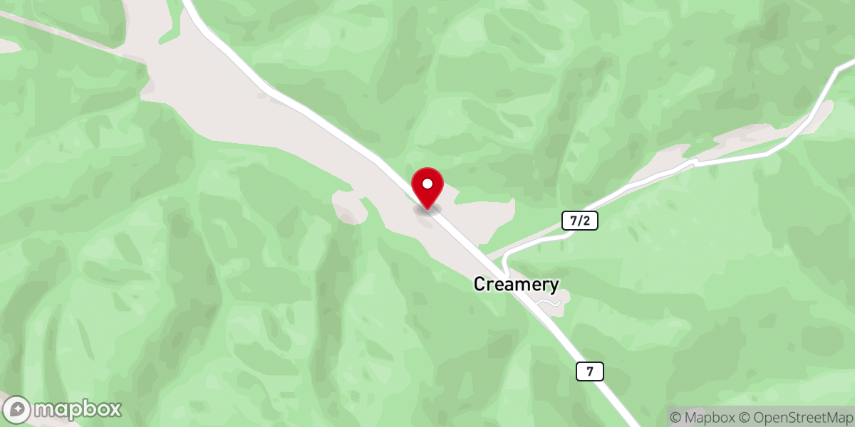 Map showing location of Flint Chapel