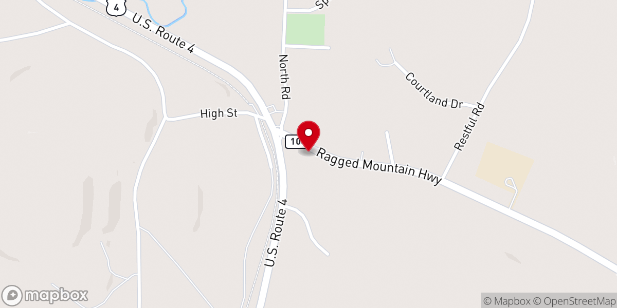 Map showing location of United Church of Danbury