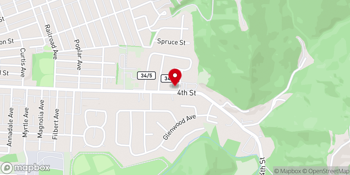 Map showing location of Hillview Terrace Church of Christ
