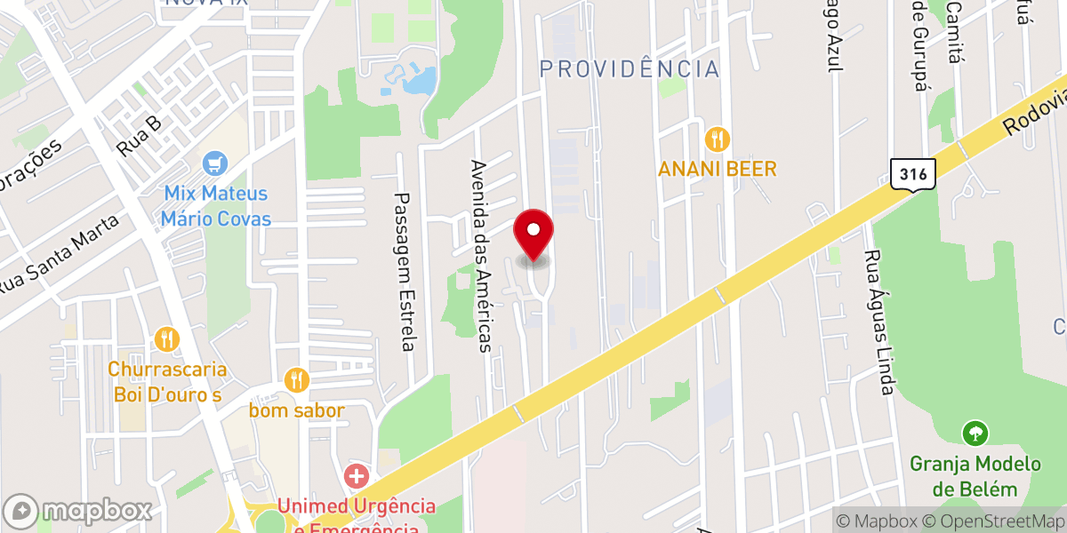 Map showing location of Igreja Batista Missionária Aliança com Deus
