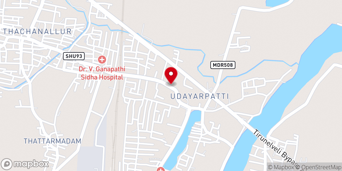 Map showing location of Sacred Heart Grotto திரு இருதய ஆண்டவர் கெபி