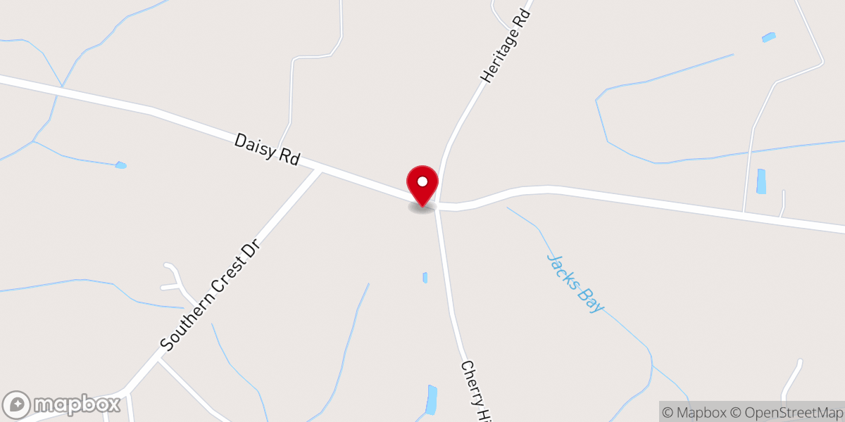 Map showing location of Cherry Hill Missionary Baptist Church