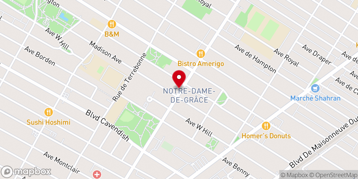 Map showing location of Eglise Evangelique Baptiste