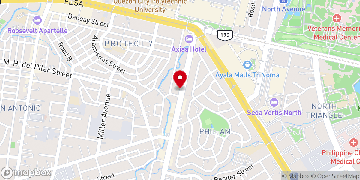 Map showing location of Capitol City Baptist Church