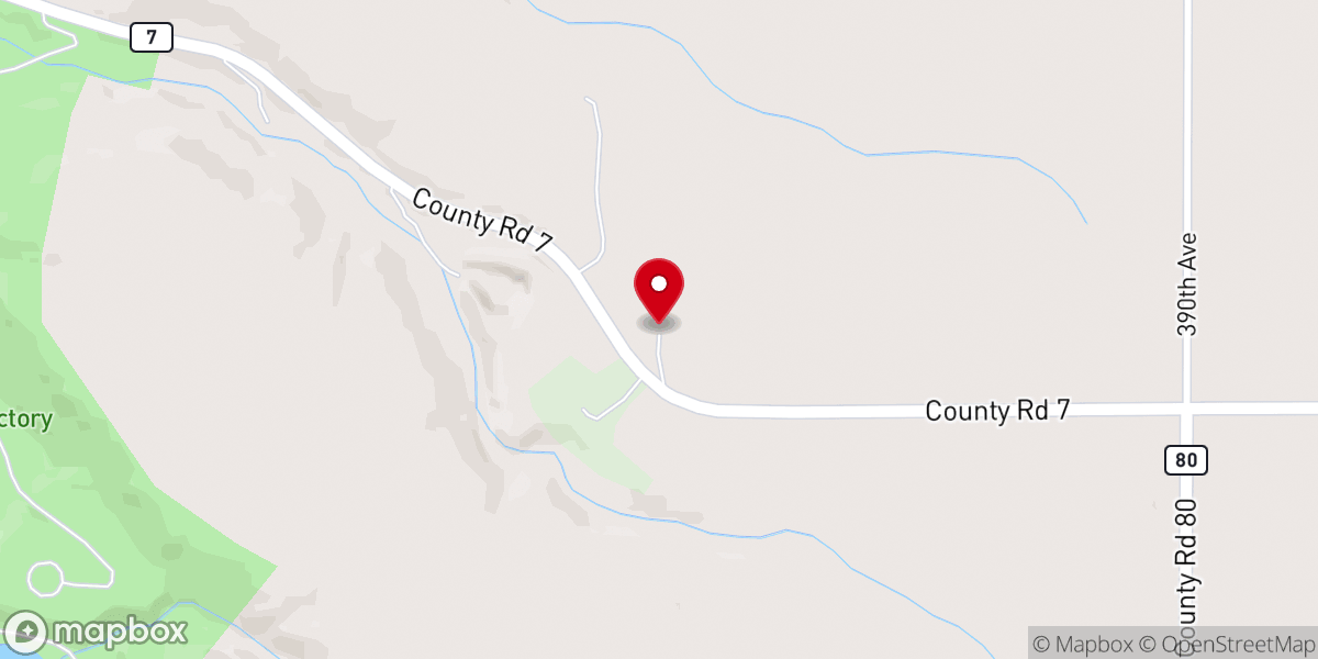 Map showing location of Zumbro Community Church