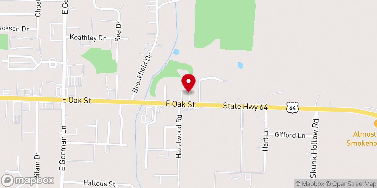 Map showing location of Wesley United Methodist Church - Food Distribution Center