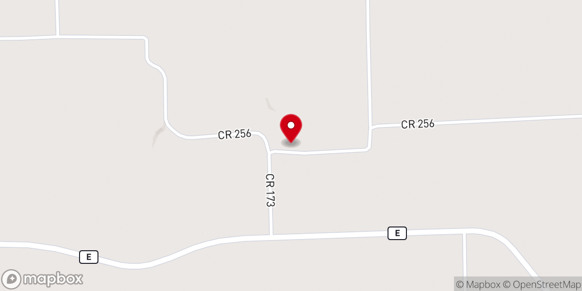 Map showing location of McCroskie Church