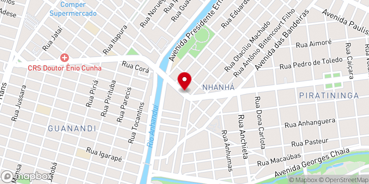Map showing location of Igreja Pentecostal Amor De Deus