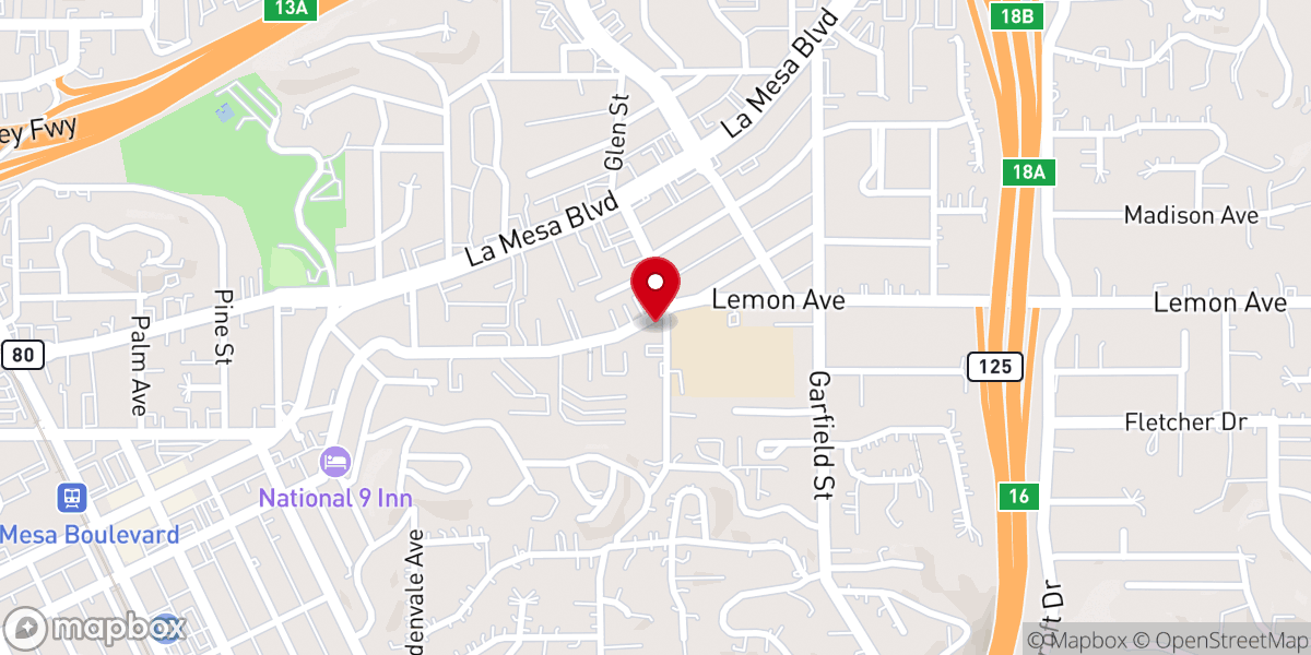 Map showing location of St. Andrew's Episcopal Church