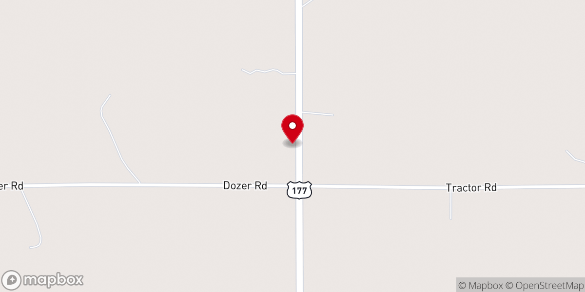 Map showing location of Oak Grove Church
