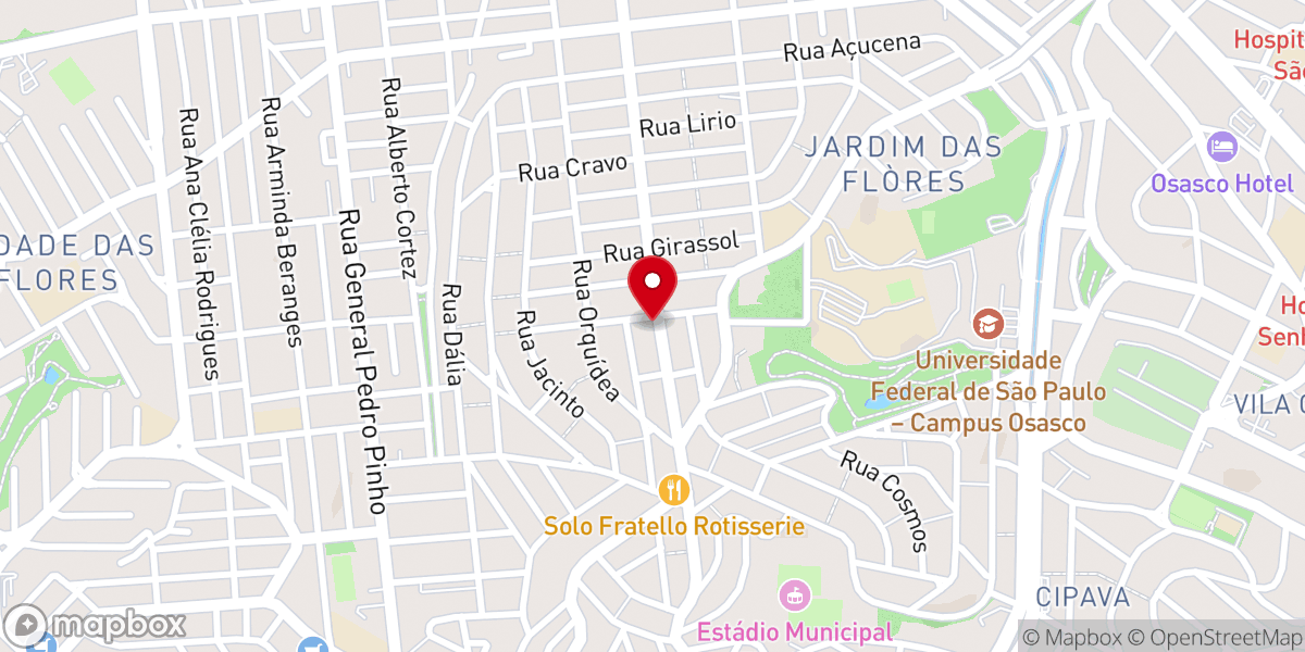 Map showing location of Paróquia Espírito Santo
