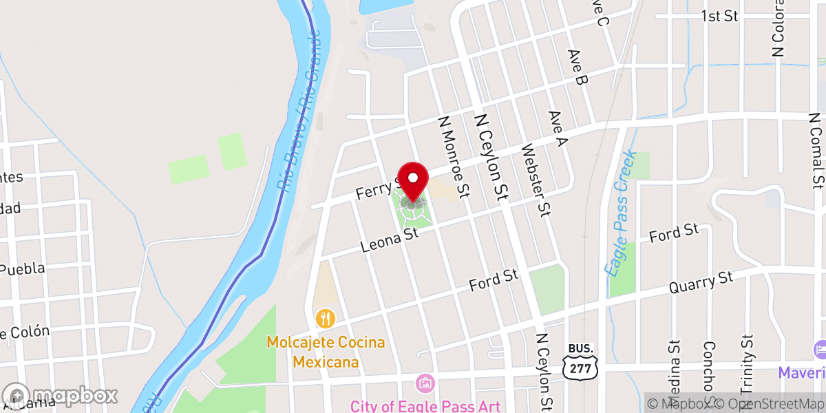 Map showing location of San Juan Park
