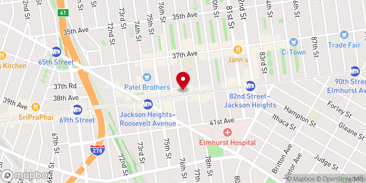 Map showing location of Club Evolution