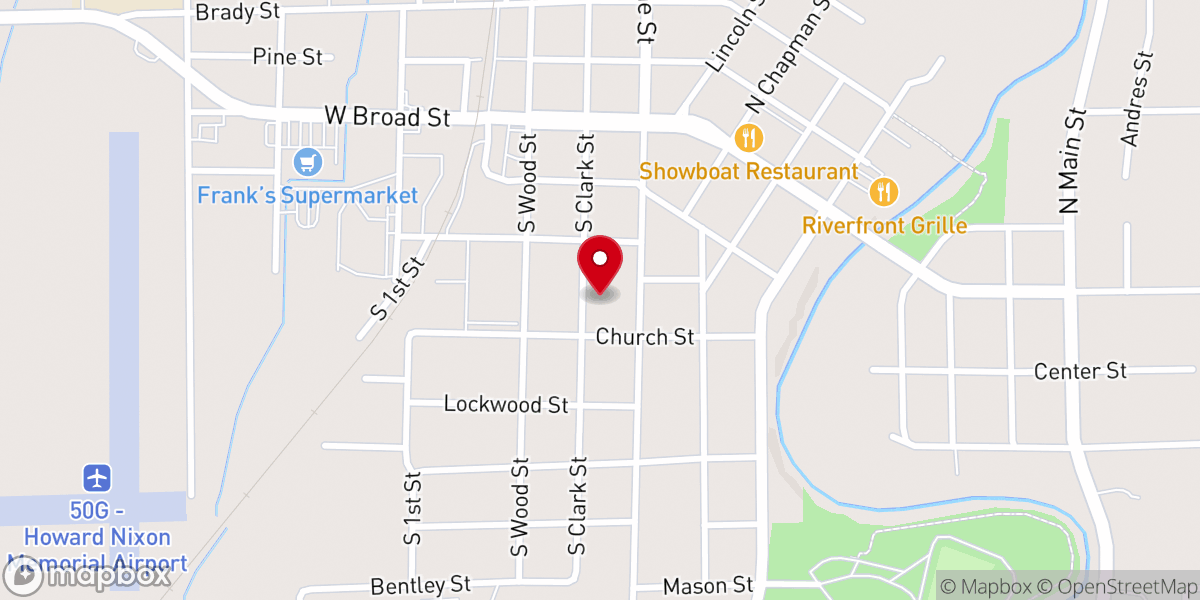 Map showing location of Chesaning Seventh-day Adventist Church