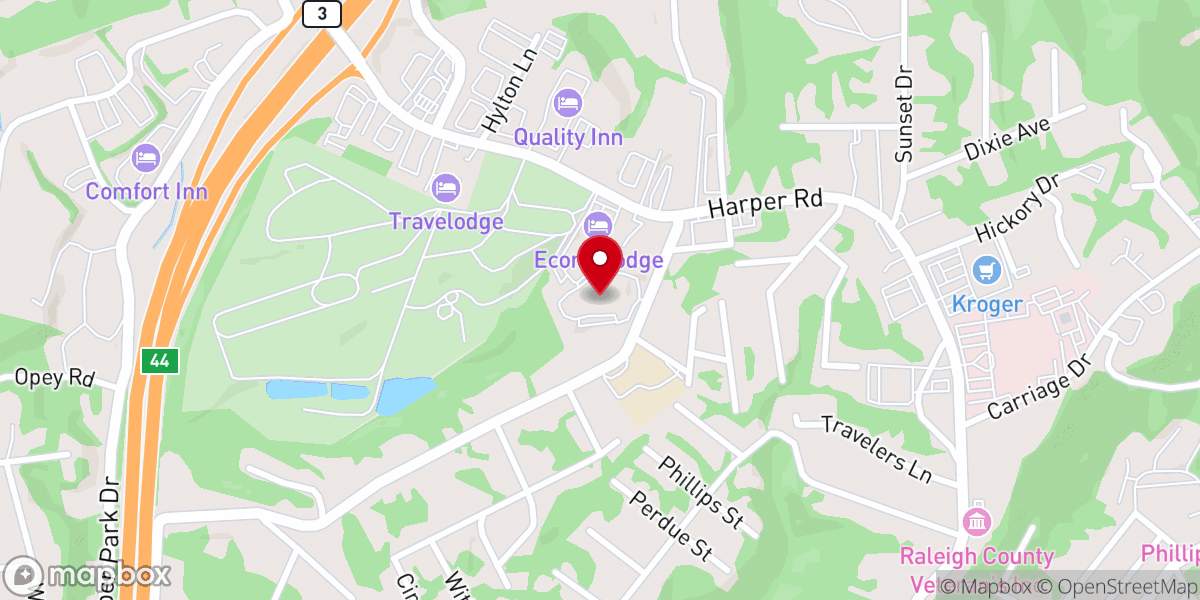 Map showing location of Cross Point Church