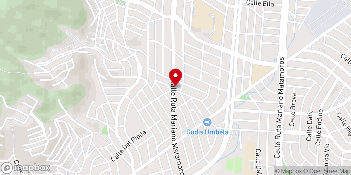 Map showing location of Iglesia bautista Betel