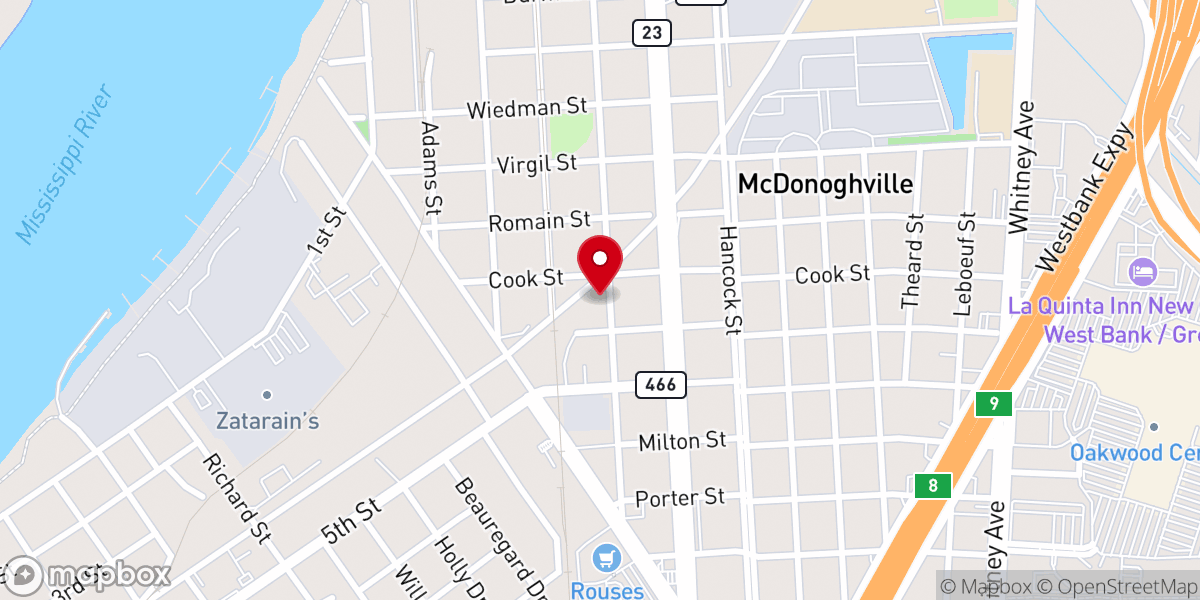 Map showing location of Saint Paul Community Baptist Church