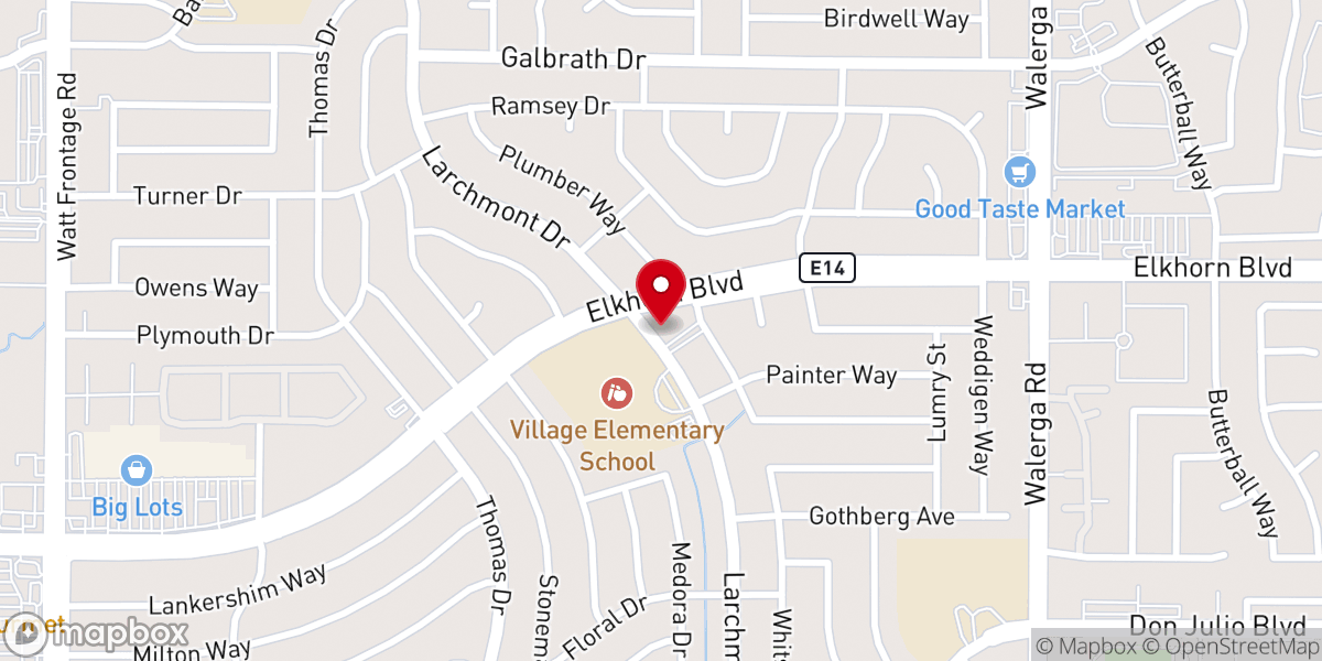 Map showing location of Ark of Salvation Church