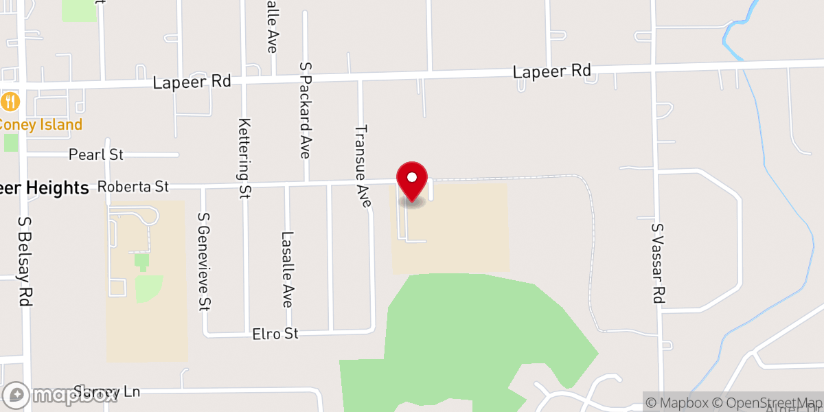Map showing location of Blessed Sacrament