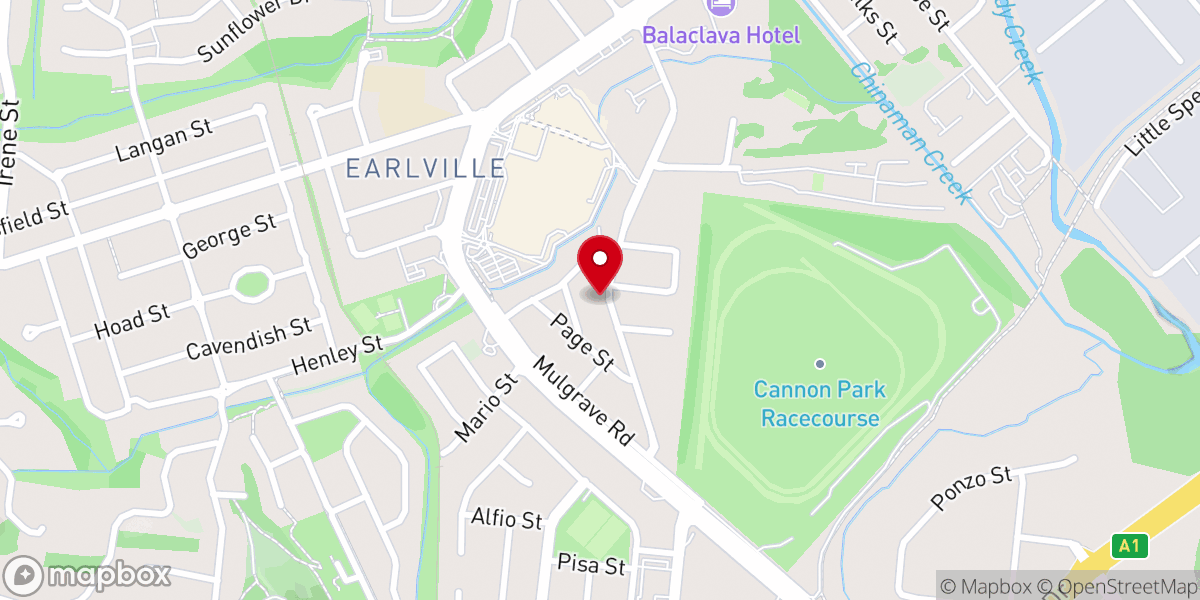 Map showing location of Oratory of St. John Vianney