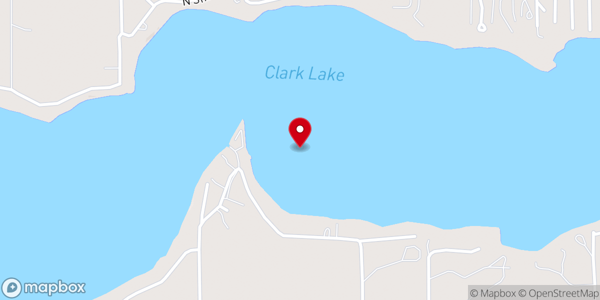 Map showing location of Clark Lake