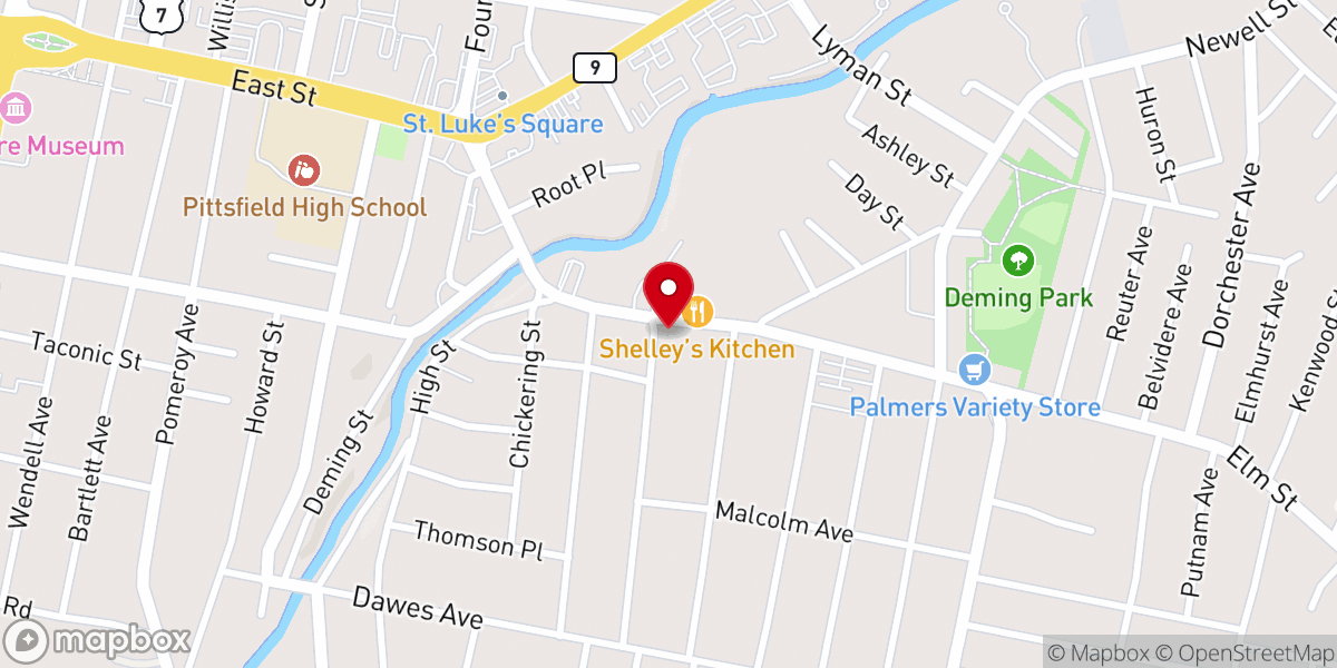Map showing location of church of Christ