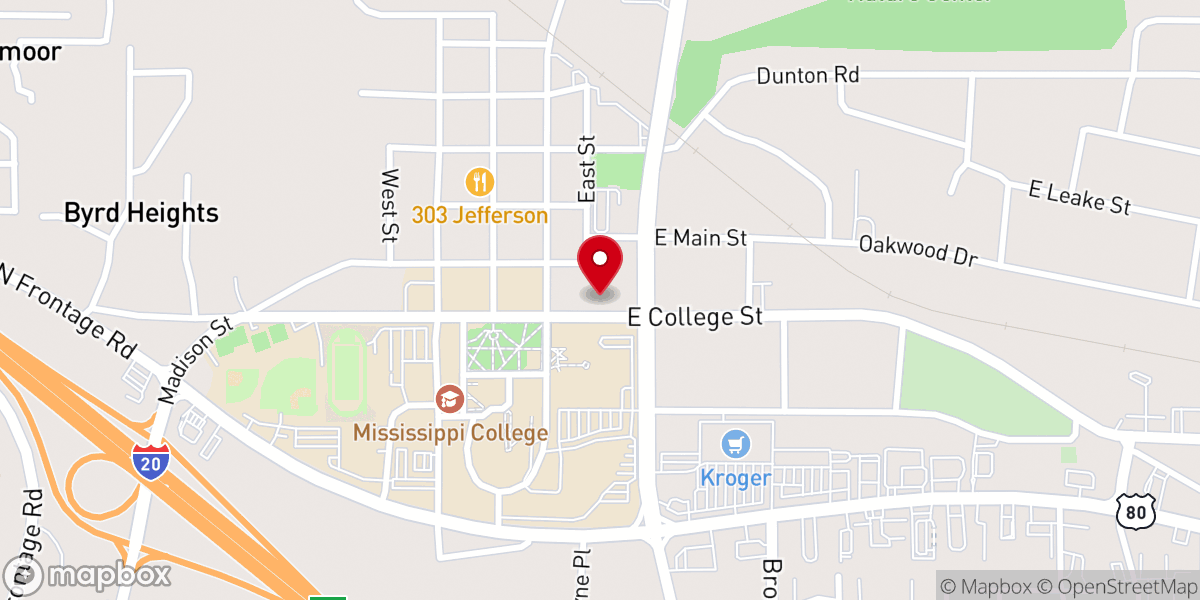 Map showing location of First Baptist Church Preschool
