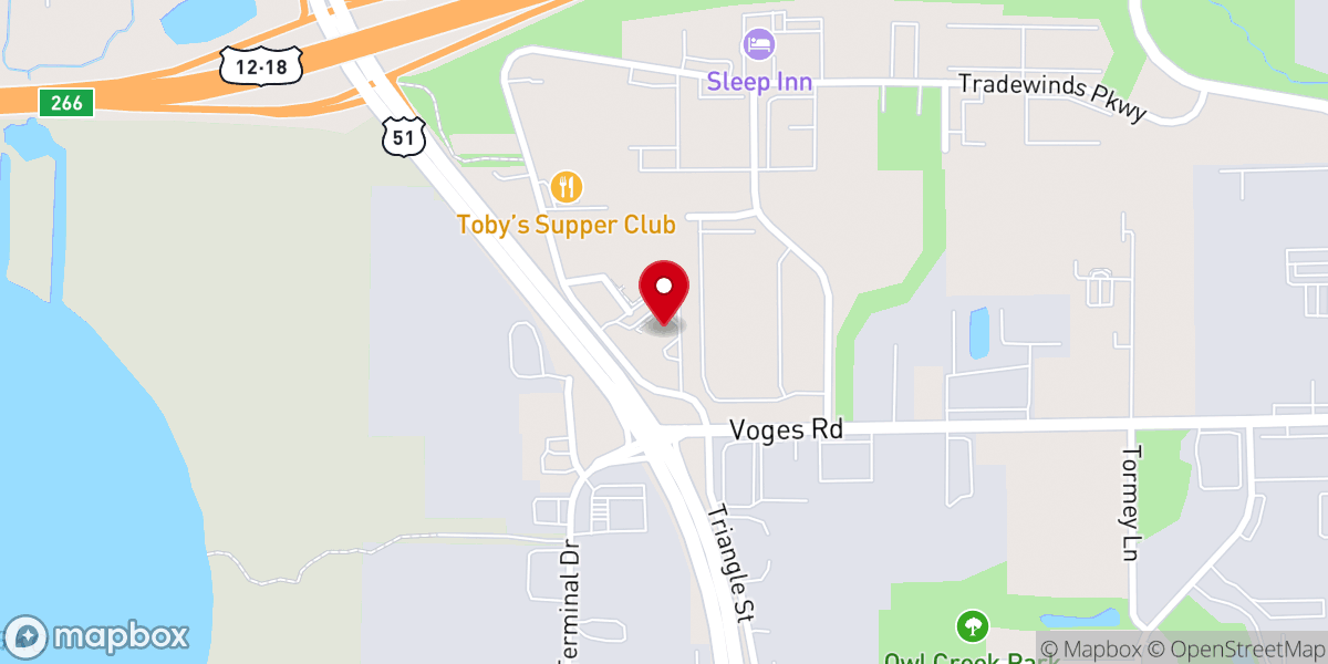 Map showing location of Crossroads Church