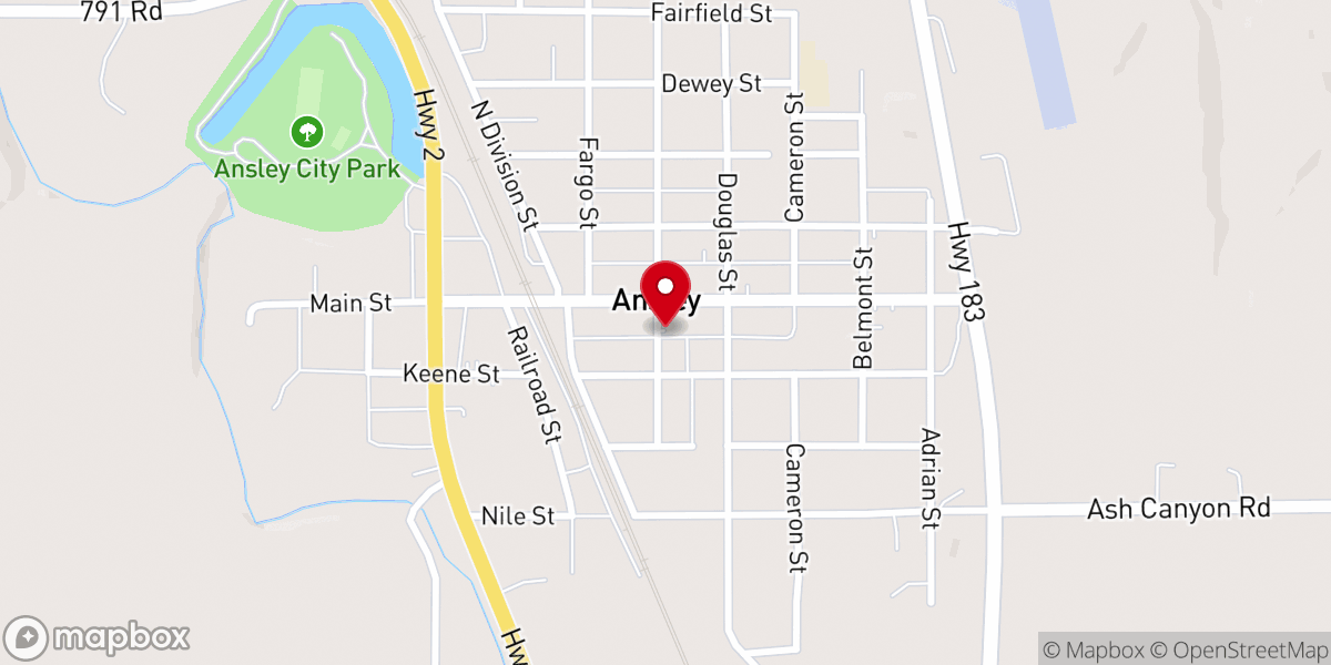 Map showing location of Methodist Parsonage