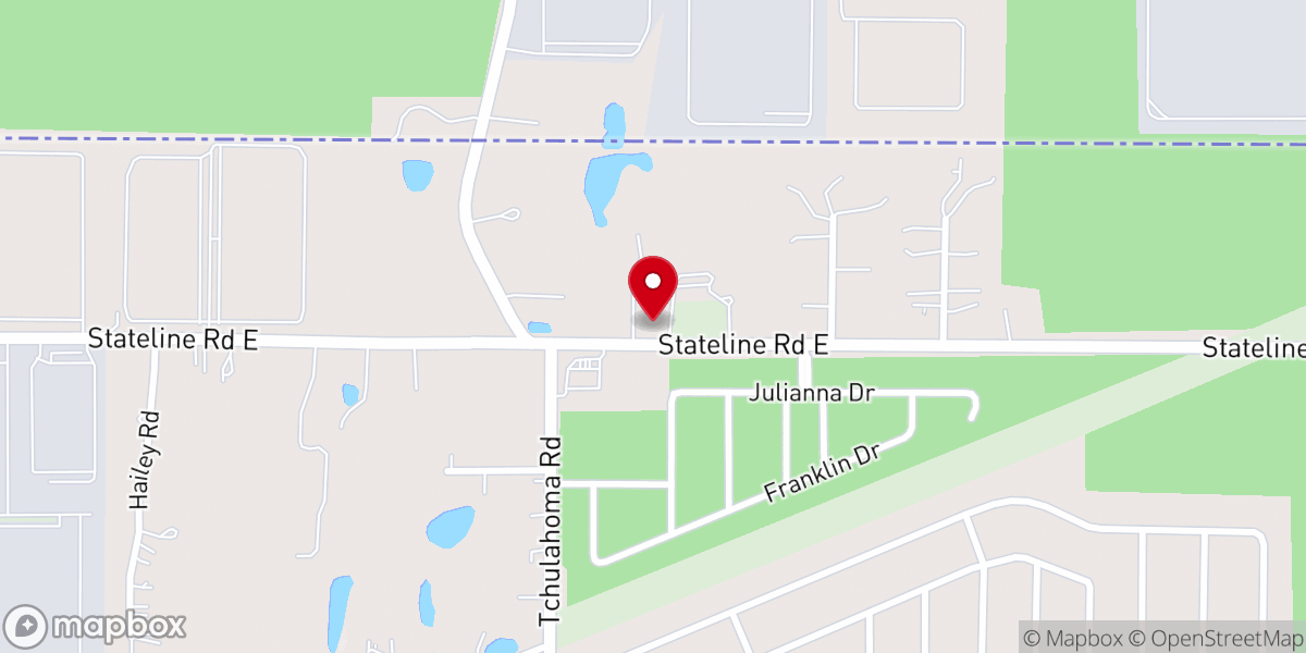 Map showing location of Church of Christ-Valley Grove