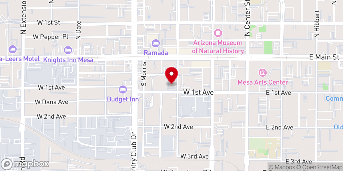 Map showing location of Shiloh Baptist Church