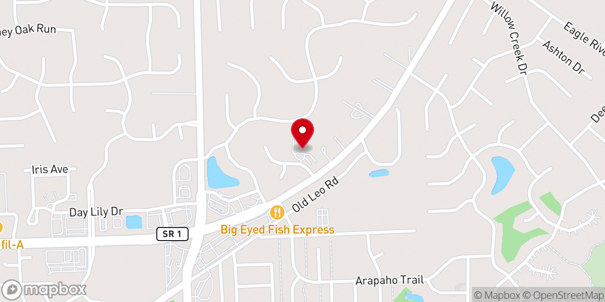 Map showing location of Northpoint Community Church