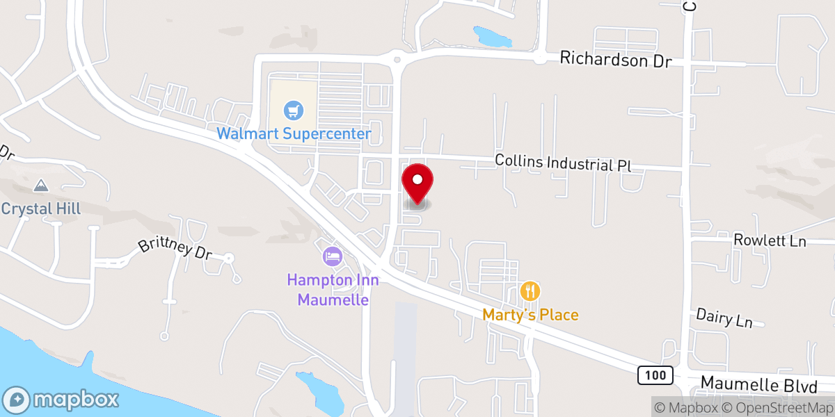 Map showing location of SmallCakes Cupcakery