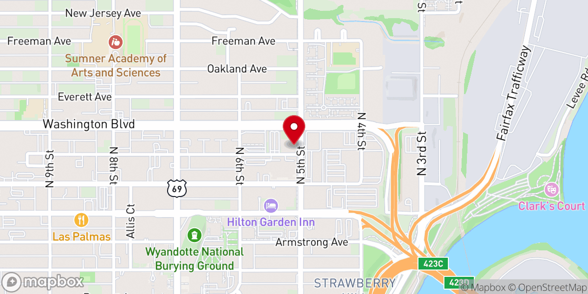 Map showing location of First Baptist Church - Heaven Sent Charities - Food Distribution Center