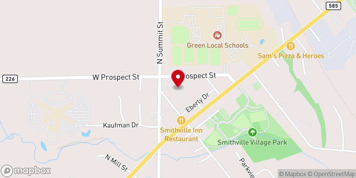 Map showing location of Smithville United Methodist