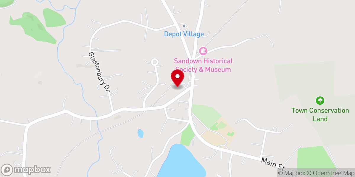 Map showing location of Sandown Community Food Pantry