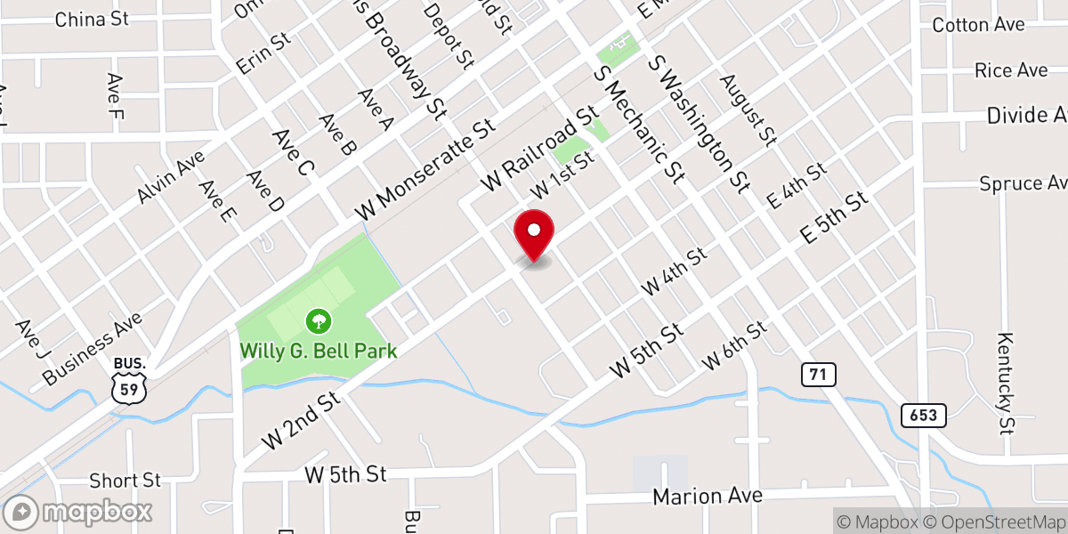 Map showing location of Baptist Church Progressive