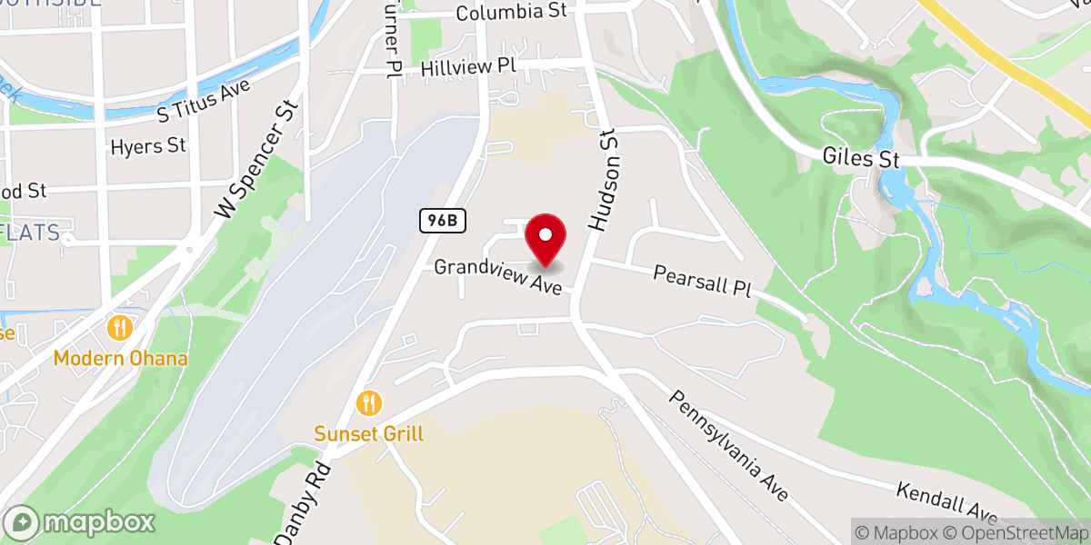 Map showing location of New Heart Church
