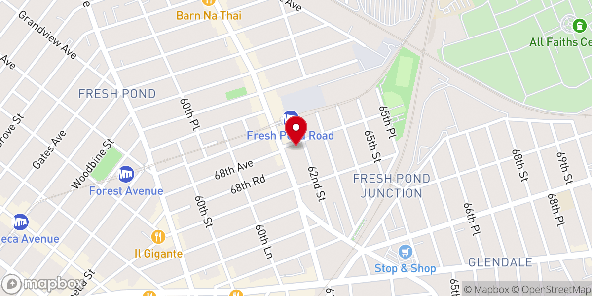 Map showing location of Maranatha Baptist Church