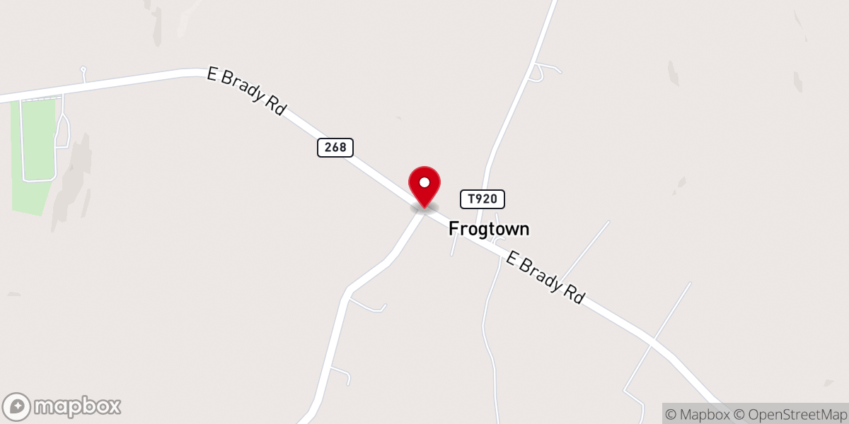 Map showing location of St. Patrick's Church Pennsylvania Historic Marker