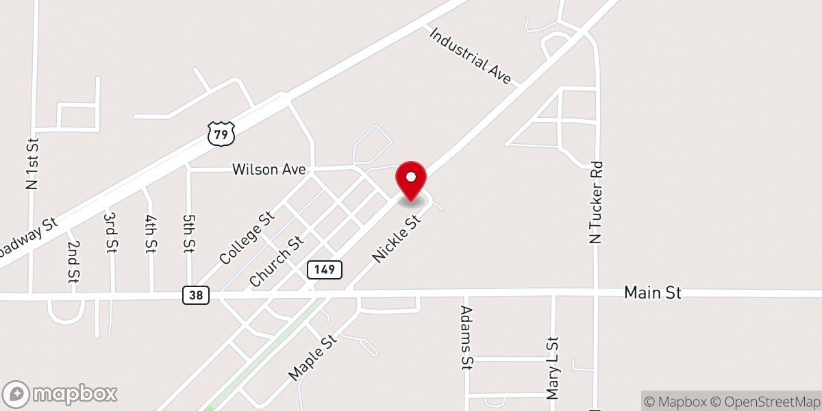 Map showing location of New Bethel Church-God In Christ