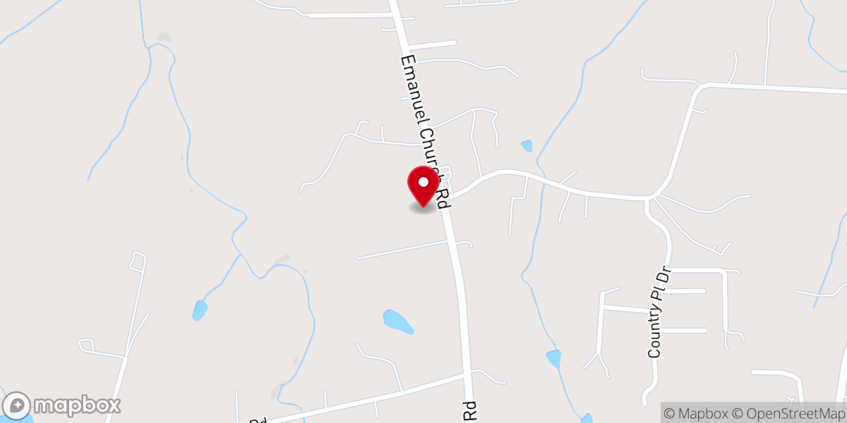 Map showing location of Immanuel Lutheran Church