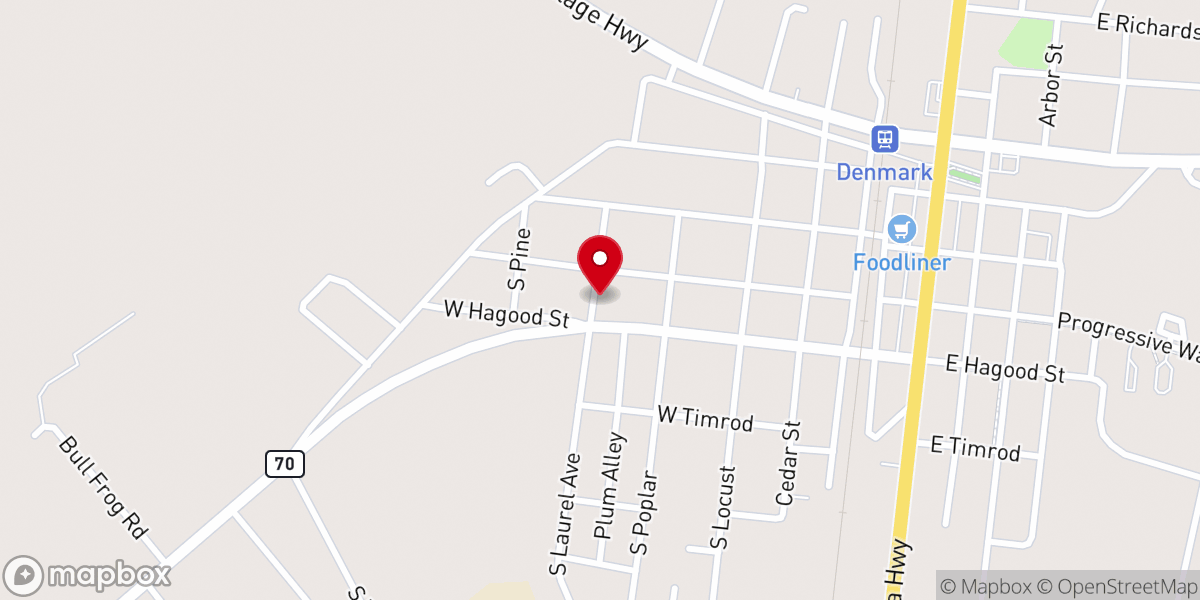Map showing location of Victory Temple Church of God