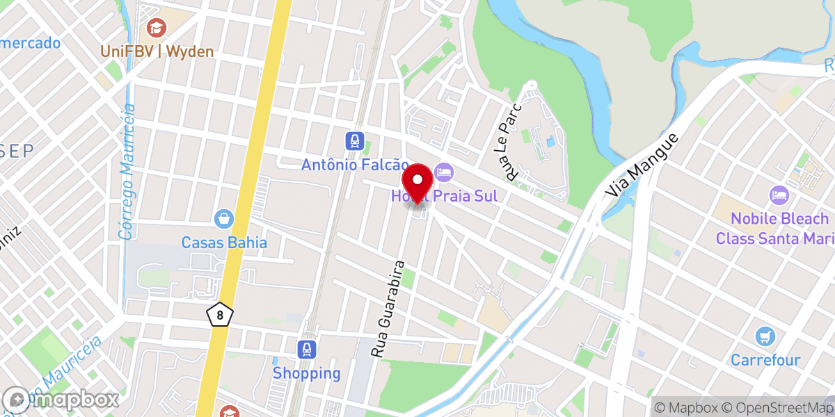 Map showing location of IECB | Catedral da Reconciliação