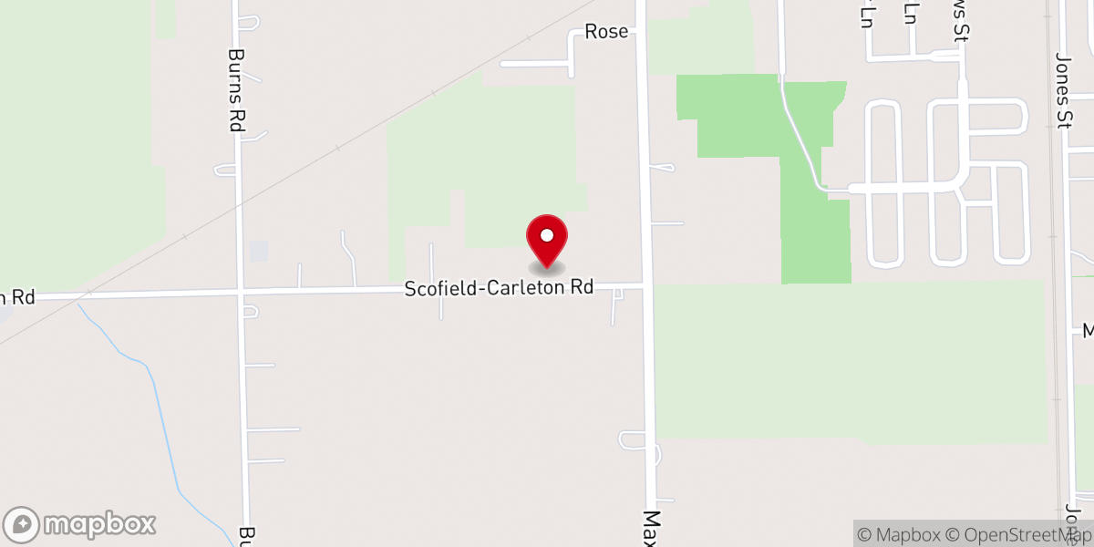Map showing location of Carleton Community Baptist Church