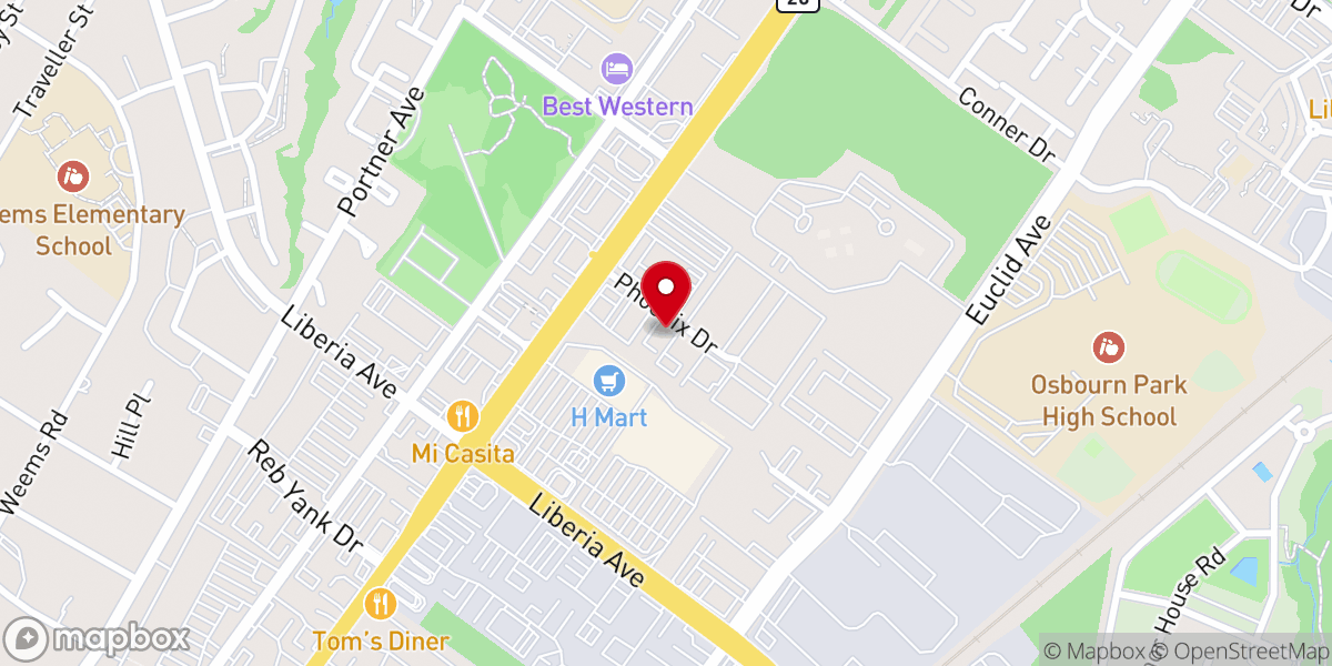 Map showing location of Yeshua Church of God In Christ