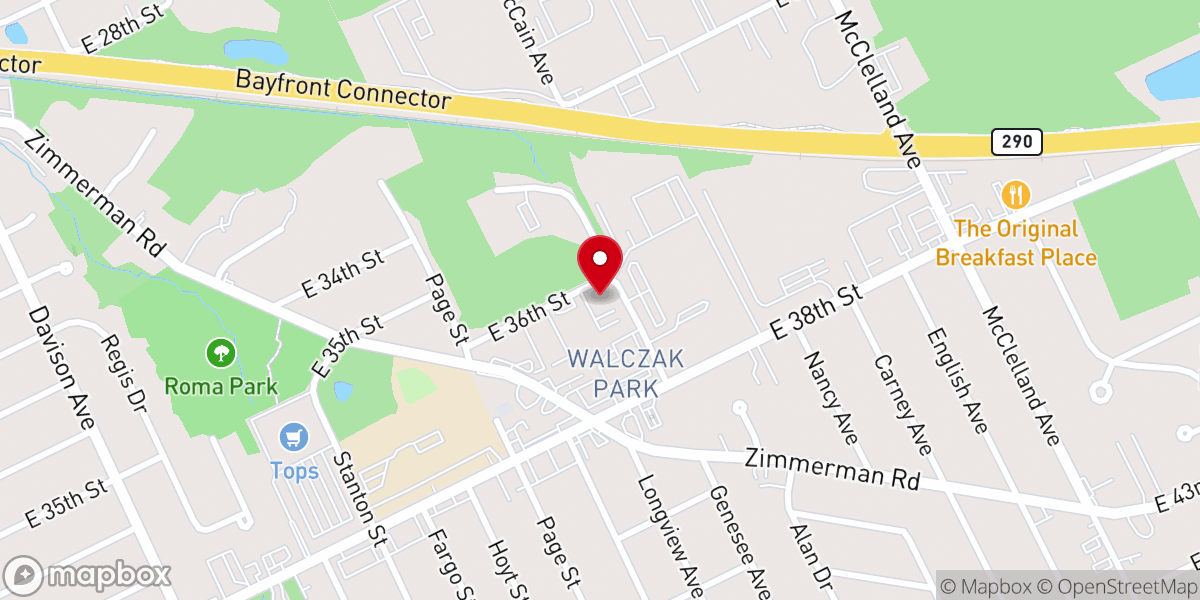 Map showing location of Flagship Free Will Baptist Church