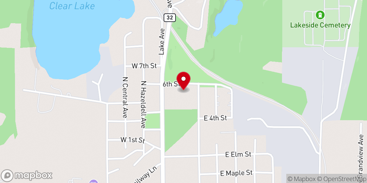 Map showing location of Praise Chapel Community Church