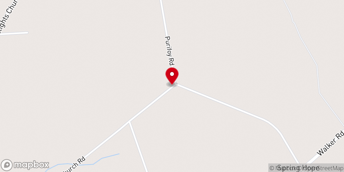 Map showing location of Spring Hope Church