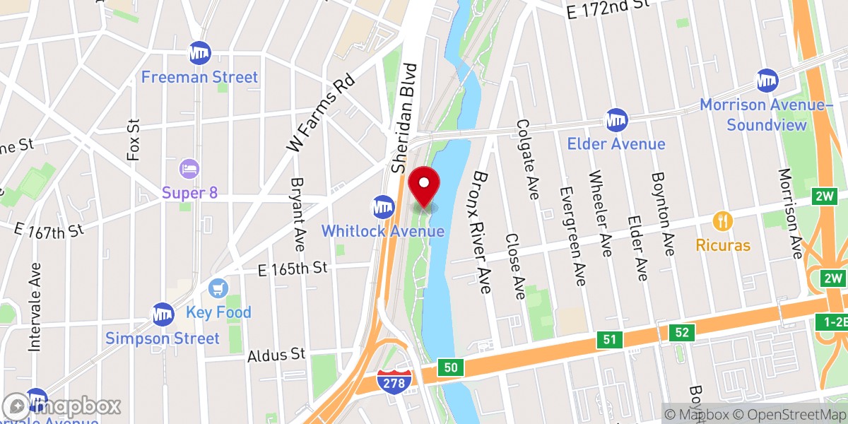 Map showing location of Concrete Plant Park